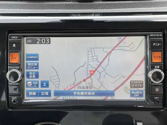日産 デイズ HWS X Vセレ +SeftyⅡ 愛媛県 2015(平27)年 4万km プレミアムパープルP エマージェンシーブレーキ/純正メモリナビ（型式：MC314D-W）/・CD/DVD/Bluetooth/フルセグTV/全方位カメラ/ETC/純正14インチAW/純正フロアマット/純正ドアバイザー/プッシュスタート/スマートキー/スペアキー1本/取扱説明書/保証書