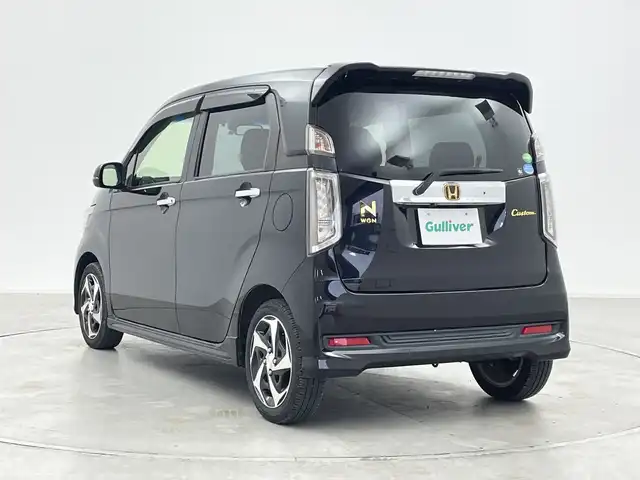ホンダ Ｎ ＷＧＮ カスタム G ターボパッケージ 群馬県 2016(平28)年 4.7万km スマートブラック ナビ　バックカメラ　クルーズコントロール　パドルシフト　ＥＴＣ　革巻きステアリング　レザー調シートカバー　ＨＩＤヘッドライト　フォグランプ　オートライト　アイドリングストップ　純正アルミホイール