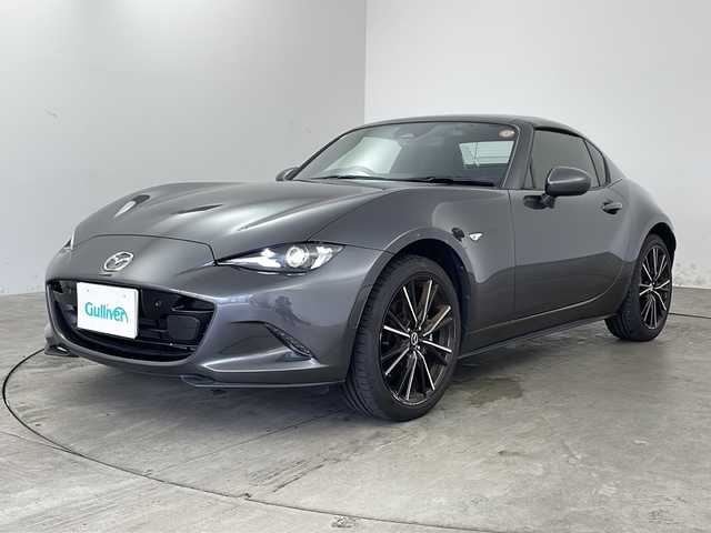 マツダ ロードスター ＲＦ S 兵庫県 2024(令6)年 0.5万km マシーングレープレミアムM iアクティブセンス/・スマートブレーキサポート/・ブラインドスポットモニタリング/・車線逸脱警報システム/・交通標識認識システム/・レーダークルーズコントロール/・アダプティブLEDヘッドランプ/・AT誤発進抑制制御/・ドライバーアテンションアラート/アイドリングストップ/純正17インチアルミホイール/マツダ純正ナビ/・Bluetooth/・バックカメラ/コーナーセンサー/ヒルローンチアシスト/アシンメトリックLSD/前席シートヒーター/ドライブレコーダー/LEDオートライト/オートマチックハイビーム/ビルドインETC/革巻きステアリング/パドルシフト/アイドリングストップ/ステアリングリモコン/純正フロアマット/スマートキー/プッシュスタート/ワンオーナー/新車保証書/取扱説明書