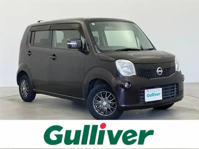 日産 モコ X 富山県 2011(平23)年 5.4万km アーバンブラウン 純正ナビ（AM/FM/DVD/BT/ワンセグ）/ハロゲンライト/社外アルミホイール/純正フロアマット/電動格納ミラー/保証書/取扱説明書/スマートキー/スペアキー