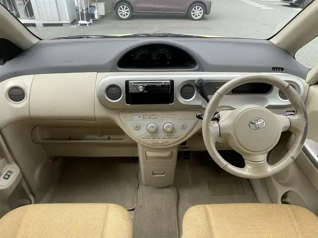 トヨタ ポルテ 150r 静岡県 2006(平18)年 7.5万km ライトイエロー 左側パワースライドドア　/社外CDオーディオ　/革巻きステアリング　/電動格納ドアミラー　/フロアマット　/ドアバイザー　/フォグランプ　/リモコンキー  /スペアキー /保証書　/取説