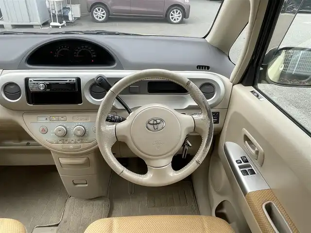 トヨタ ポルテ 150r 静岡県 2006(平18)年 7.5万km ライトイエロー 左側パワースライドドア　/社外CDオーディオ　/革巻きステアリング　/電動格納ドアミラー　/フロアマット　/ドアバイザー　/フォグランプ　/リモコンキー  /スペアキー /保証書　/取説