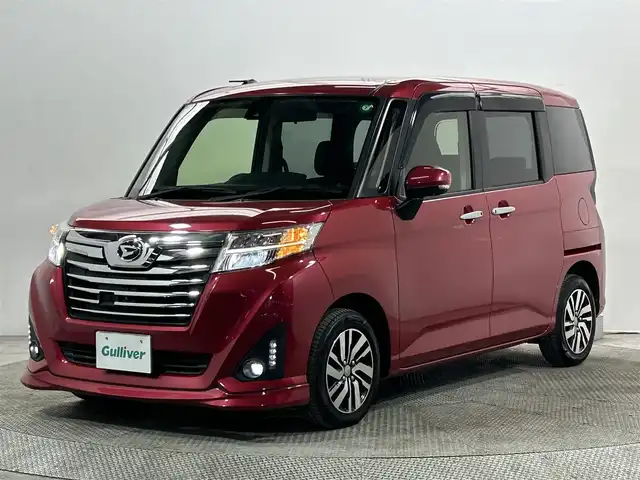 ダイハツ トール カスタムG SAⅡ 大阪府 2016(平28)年 5.2万km マゼンタベリーマイカM 純正ナビ　全方位カメラ　クルコン　衝突軽減　両側パワスラ　ＥＴＣ　コーナーセンサー　レーンアシスト　アイドリングストップオートライト　ＬＥＤヘッドライト　フォグランプ　スマートキー　プッシュスタート