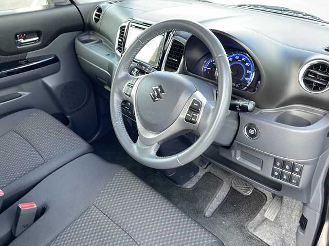 スズキ スペーシア カスタム XS ターボ 青森県 2015(平27)年 7.1万km ブルーイッシュブラックパール3 4WD/純正メモリナビ・フルセグTV/CD・DVD・Bluetooth/全方位モニター/両側パワースライドドア/デュアルカメラブレーキサポート/クルーズコントロール/レーンキープアシスト/前席シートヒーター/パドルシフト/純正エンジンスターター/HIDヘッドライト/フォグライト/純正15インチアルミ/スマートキー/プッシュスタート/保証書・取扱説明書