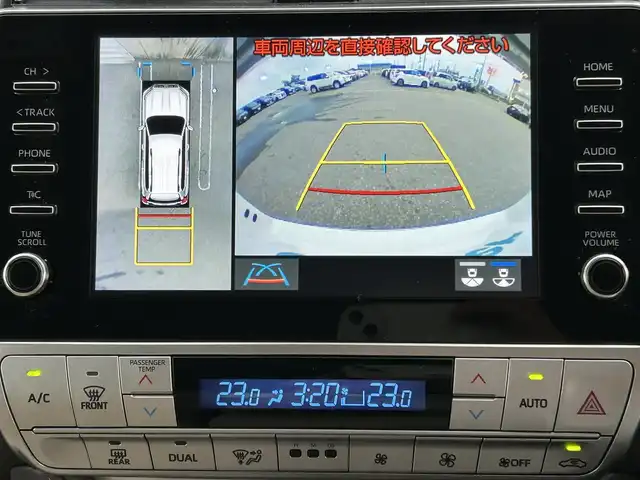 トヨタ ランドクルーザー プラド TX Lパッケージ 新潟県 2022(令4)年 2.3万km ホワイトパールクリスタルシャイン ワンオーナー/衝突軽減/純正ナビ/(AM/FM/BT/フルセグ)/全方位カメラ/社外前後ドライブレコーダー/クルーズコントロール/BSM/ETC2.0/コーナーセンサー/ベージュ革シート/シートヒーター/エアーシート/パワーシート/MTモード付きAT/革巻きウッドコンビステアリング/ステアリングスイッチ/AUTOハイビーム/AUTOライト/LEDヘッドライト/フォグランプ/横滑り防止/プッシュスタート/スマートキー
