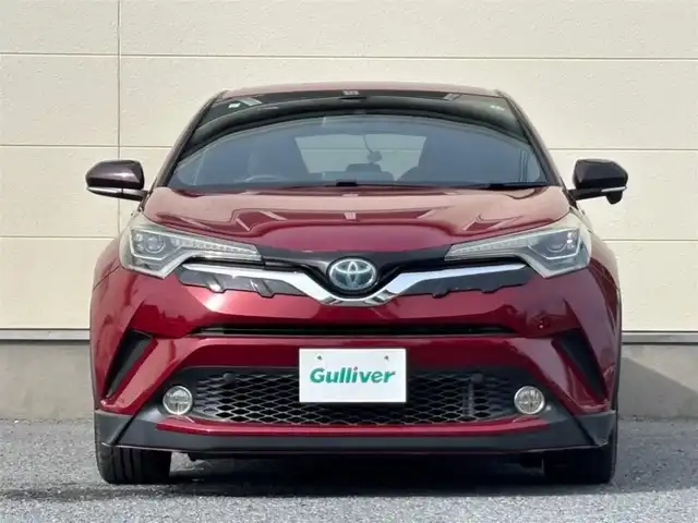 トヨタ Ｃ－ＨＲ G 茨城県 2017(平29)年 7.9万km センシュアルレッドマイカ 純正SDナビ/　(CD/DVD/USB/Bluetooth/フルセグ/HDMI)/バックカメラ/ブラインドスポットモニター/ローダウン車高調/セーフティセンス（衝突回避支援パッケージ）/・プリクラッシュセーフティ/・レーンディパーチャーアラート/・オートマチックハイビーム/・レーダークルーズコントロール/クリアランスソナー/ETC2.0/快適温熱シート/LEDヘッドライト/シーケンシャルターンランプ/足元イルミネーションランプ/パワーステアリング/純正アルミホイール/オートライト/保証書