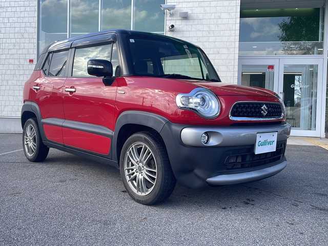 スズキ クロスビー HYBRID MZ 鳥取県 2019(平31)年 12.6万km ファーベントレッド/スーパーブラックパール ４ＷＤ/ＳＤナビ/フルセグＴＶ/ＳＤ　ＤＶＤ　ＣＤ　Ｂｌｕｅｔｏｏｔｈ　ＵＳＢ/ナビ対応ドラレコ/ＥＴＣ/シートヒーター/パドルシフト/クルーズコントロール/コーナーセンサー/ダウンヒルアシストコントロール/ＬＥＤ/フォグ/スマートキー/スペアキー/社外16インチスタッドレス/サマー付純正アルミ4本あり/新車保証書/取扱説明書