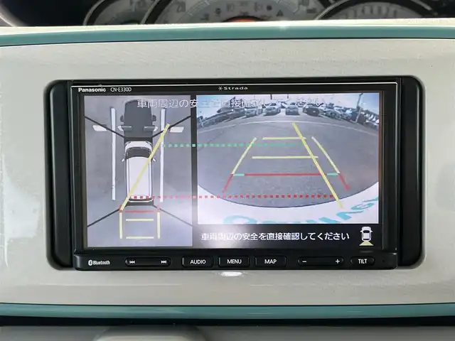 ダイハツ ムーヴ キャンバス G メイクアップ リミテッド　SAⅢ 奈良県 2021(令3)年 3万km パールホワイトⅢ/ファインミントメタリック 2トーン Panasonic7インチナビ（CN-E330D）/（TV/BT/CD）/アラウンドビューモニター/後方コーナーセンサー/衝突軽減システム/レーンキープアシスト/両側パワースライドドア/オートライト/LEDヘッドライト/電動格納ミラー/前方ドライブレコーダー/ETC/純正ホイールキャップ/スペアキーX1