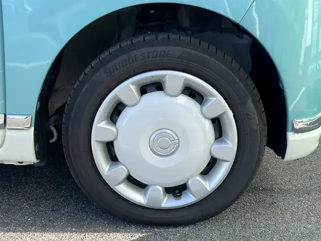 ダイハツ ムーヴ キャンバス G メイクアップ リミテッド　SAⅢ 奈良県 2021(令3)年 3万km パールホワイトⅢ/ファインミントメタリック 2トーン Panasonic7インチナビ（CN-E330D）/（TV/BT/CD）/アラウンドビューモニター/後方コーナーセンサー/衝突軽減システム/レーンキープアシスト/両側パワースライドドア/オートライト/LEDヘッドライト/電動格納ミラー/前方ドライブレコーダー/ETC/純正ホイールキャップ/スペアキーX1