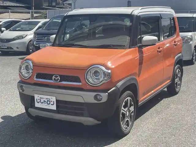 マツダ フレア クロスオーバー XS 愛知県 2015(平27)年 4万km パッションオレンジ ホワイト2トーン (株)IDOMが運営する【じしゃロン豊川店】の自社ローン専用車両になります。こちらは現金またはオートローンご利用時の価格です。自社ローンご希望の方は別途その旨お申付け下さい/ 純正SDナビ/　◯ CD再生機能/　◯ DVD再生機能/　◯ BT対応/　◯ フルセグTV/ バックカメラ/ ETC/ プッシュスタート/ 運転席シートヒーター/ 電動格納ミラー/ ドアバイザー/ 純正フロアマット