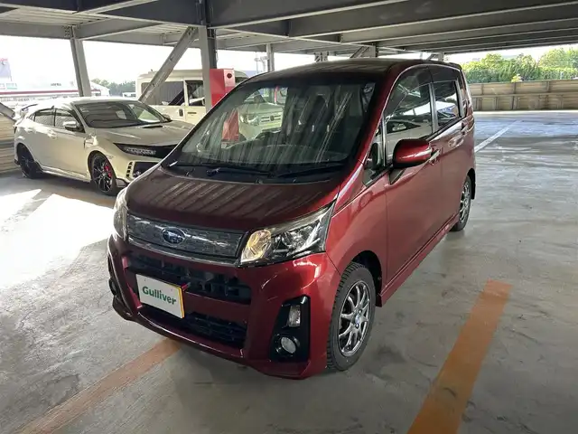 スバル ステラ カスタム RS スマートアシスト 静岡県 2014(平26)年 11.4万km ファイアークォーツレッドM