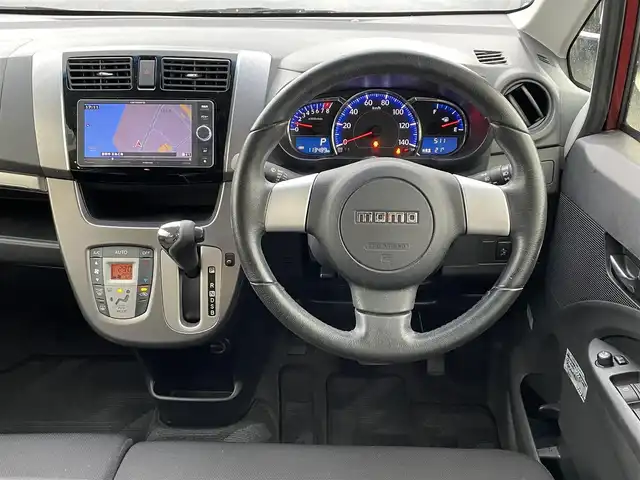 スバル ステラ カスタム RS スマートアシスト 島根県 2014(平26)年 11.4万km ファイアークォーツレッドM 4WD/ターボ/社外ナビ/CD/DVD/DTV/Bluetooth/MOMOステアリング/LEDオートライト/AW付きサマータイヤ積込/スマートキー/プッシュスタート /純正フロアマット/純正ドアバイザー/スマートキー/プッシュスタート
