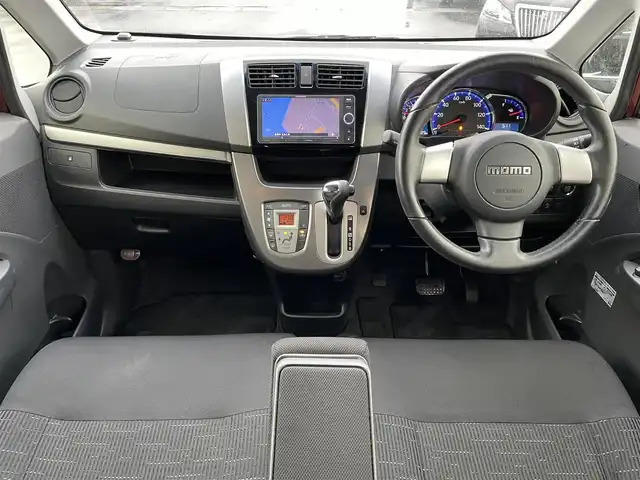 スバル ステラ カスタム RS スマートアシスト 島根県 2014(平26)年 11.4万km ファイアークォーツレッドM 4WD/ターボ/社外ナビ/CD/DVD/DTV/Bluetooth/MOMOステアリング/LEDオートライト/AW付きサマータイヤ積込/スマートキー/プッシュスタート /純正フロアマット/純正ドアバイザー/スマートキー/プッシュスタート