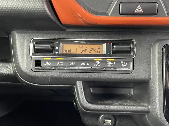 スズキ ハスラー HYBRID X 埼玉県 2020(令2)年 3万km バーミリオンオレンジ/ガンメタリック2トーン SDナビ/（フルセグTV・Bluetooth・CD・DVD）/車外カメラ/（前・横・後ろ・全方位）/前方ドライブレコーダー/ETC/前席シートヒーター/LEDライト/オートライト/衝突軽減ブレーキ/横滑り防止装置/スマートキー