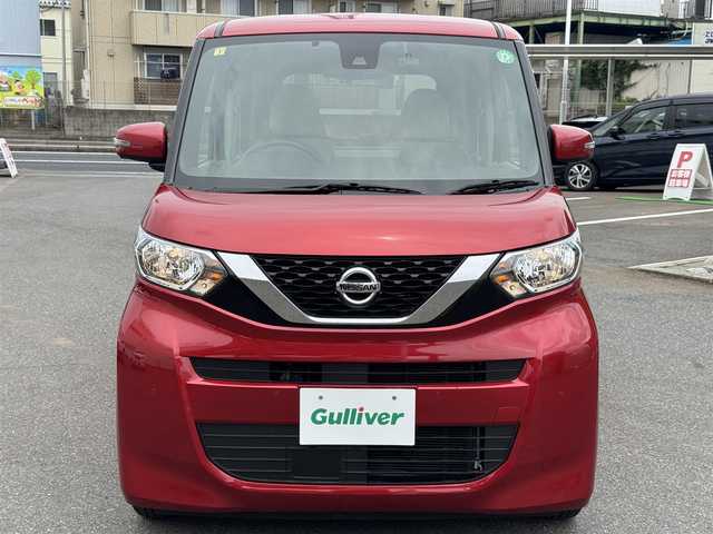 日産 ルークス X 千葉県 2020(令2)年 3.5万km スパークリングレッドM ワンオーナー車/インテリジェントセーフティー/純正9インチナビ/フルセグTV/Bluetooth/全方位＆バックカメラ/ナビ連動ドライブレコーダー/左側電動スライドドア/リアシーリングファン/ETC/スマートキー/保証書・取説