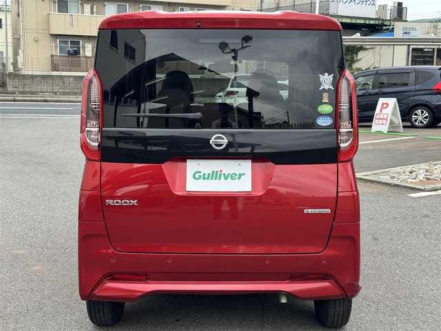 日産 ルークス X 千葉県 2020(令2)年 3.5万km スパークリングレッドM ワンオーナー車/インテリジェントセーフティー/純正9インチナビ/フルセグTV/Bluetooth/全方位＆バックカメラ/ナビ連動ドライブレコーダー/左側電動スライドドア/リアシーリングファン/ETC/スマートキー/保証書・取説