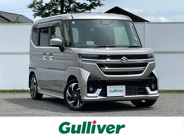 スズキ スペーシア カスタム HYBRID XS 岩手県 2024(令6)年 1.8万km スチールシルバーM ４ＷＤ　/ワンオーナー/メモリナビ　Ｂｌｕｅｔｏｏｔｈ再生/ヘッドアップディスプレイ　/ＥＴＣ　/純正１５ＡＷ　/両側Ｐスラ/コーナーセンサー　/アダプティブクルーズコントロール/ＣＤ／ＤＶＤ再生　/シートヒーター　/ハーフレザー　/ＬＥＤ　/スマートキー　/衝突軽減　/レーンキープ/保証書/取扱説明書/記録簿あり