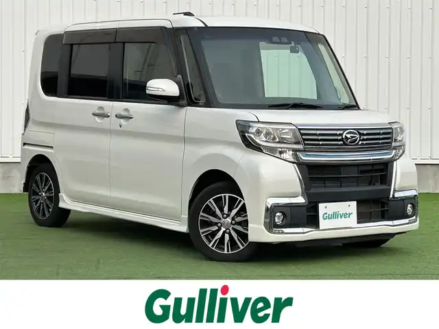 ダイハツ タント カスタム X トップED SA Ⅲ 香川県 2017(平29)年 6.6万km パールホワイトⅢ 登録時走行距離：65595km/純正ナビゲーション/→フルセグTV/→CD/DVD再生/バックカメラ/ビルトインETC/ドライブレコーダー/ステアリングリモコン/シートヒーター/片側パワースライドドア/コーナーセンサー/LEDオートライト/フォグランプ/オートハイビーム/純正14インチアルミホイール/スマートキー