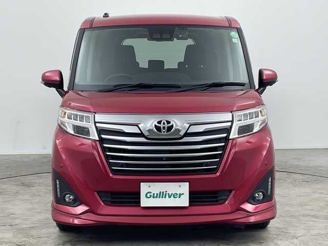 トヨタ ルーミー カスタムG 三重県 2018(平30)年 4.4万km マゼンタベリーマイカM /禁煙車　//純正ＳＤナビ　//パノラミックビューモニター　//オートAC//革巻きステアリング//ステアリングスイッチ//クルーズコントロール//両側パワースライドドア　//衝突軽減ブレーキ　//レーンキープアシスト　//オートハイビーム　//LED//フォグ//純正ＡＷ付スタッドレス積載　//前後コーナーセンサー　//ＤＮシートヒーター//社外前後ドライブレコーダー//純正ビルトインETC