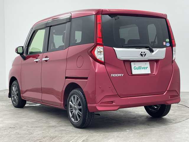 トヨタ ルーミー カスタムG 三重県 2018(平30)年 4.4万km マゼンタベリーマイカM /禁煙車　//純正ＳＤナビ　//パノラミックビューモニター　//オートAC//革巻きステアリング//ステアリングスイッチ//クルーズコントロール//両側パワースライドドア　//衝突軽減ブレーキ　//レーンキープアシスト　//オートハイビーム　//LED//フォグ//純正ＡＷ付スタッドレス積載　//前後コーナーセンサー　//ＤＮシートヒーター//社外前後ドライブレコーダー//純正ビルトインETC
