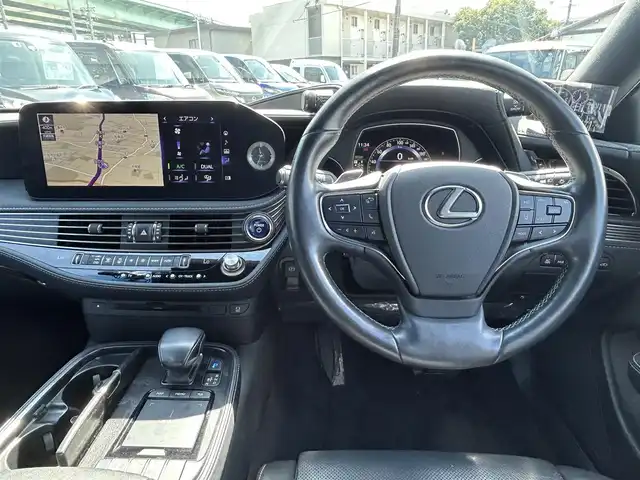 レクサス ＬＳ 500h Iパッケージ 愛知県 2021(令3)年 7.3万km ソニックアゲート ムーンルーフ/純正12.3インチナビ/フルセグTV/パワートランクリッド/ビルトインETC2.0/ドライブレコーダー/レーダークルーズコントロール/コーナーセンサー/セーフティシステムプラスA/SRSエアバッグ/LEDヘッドランプ/アダプティブハイビームシステム/オートライト/革巻きステアリングホイール/パドルシフト/左右独立温度調整オートエアコン/本革シート/シートヒーター/ベンチレーション/純正20インチアルミホイール/スマートキー/禁煙車