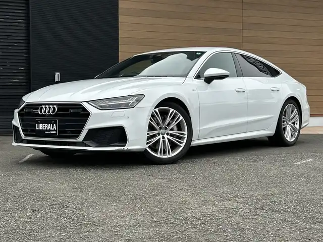 アウディ Ａ７ SB 55TFSIクワトロSライ 宮崎県 2019(令1)年 7.2万km 白 純正ナビ/ドライブレコーダー/衝突軽減ブレーキ/アダプティブクルーズコントロール/全方位カメラ/パワーシート/シートヒーター/黒革シート/パドルシフト/GPSレーダー/オートハイビーム/スマートキー/ETC/コーナーセンサー