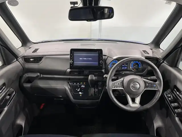 日産 ルークス HWS Gターボ プロパイロットED 愛知県 2020(令2)年 0.6万km アトランティックブルー 純正９インチナビ　登録時地図SDなし/（Bluetooth/フルセグTV/SD/FM/AM/CD・DVD再生)/アラウンドビューモニター　/両側パワースライドドア（ハンズフリー）/衝突軽減ブレーキ　/プロパイロット　/ビルトインＥＴＣ　/ソナー　/車線逸脱警報　/電動パーキングブレーキ　/ドライブレコーダー　/アイドリングストップ/ＩＳＯＦＩＸ/純正フロアマット/後席サンシェード