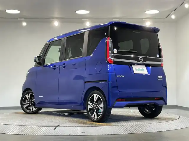 日産 ルークス HWS Gターボ プロパイロットED 愛知県 2020(令2)年 0.6万km アトランティックブルー 純正９インチナビ　登録時地図SDなし/（Bluetooth/フルセグTV/SD/FM/AM/CD・DVD再生)/アラウンドビューモニター　/両側パワースライドドア（ハンズフリー）/衝突軽減ブレーキ　/プロパイロット　/ビルトインＥＴＣ　/ソナー　/車線逸脱警報　/電動パーキングブレーキ　/ドライブレコーダー　/アイドリングストップ/ＩＳＯＦＩＸ/純正フロアマット/後席サンシェード