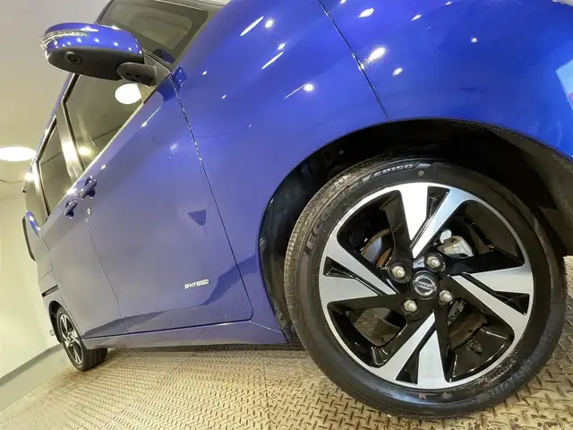 日産 ルークス HWS Gターボ プロパイロットED 愛知県 2020(令2)年 0.6万km アトランティックブルー 純正９インチナビ　登録時地図SDなし/（Bluetooth/フルセグTV/SD/FM/AM/CD・DVD再生)/アラウンドビューモニター　/両側パワースライドドア（ハンズフリー）/衝突軽減ブレーキ　/プロパイロット　/ビルトインＥＴＣ　/ソナー　/車線逸脱警報　/電動パーキングブレーキ　/ドライブレコーダー　/アイドリングストップ/ＩＳＯＦＩＸ/純正フロアマット/後席サンシェード