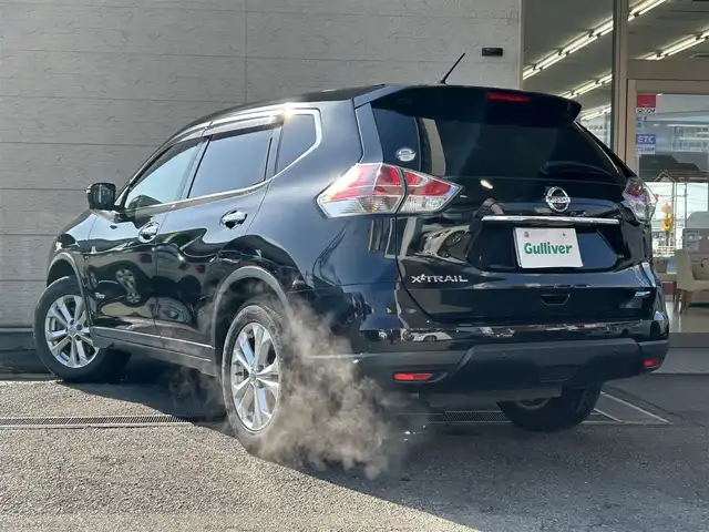 日産 エクストレイル ハイブリッド 20X エマージェンシーブレーキ 兵庫県 2015(平27)年 11.4万km ダイヤモンドブラック ワンオーナー/4WD/純正ナビ（AM/FM/CD/AUX/USB/BT）/ワンセグTV/アラウンドビューモニター/プッシュスタート/ステアリングリモコン/クルーズコントロール/衝突軽減被害システム/横滑り防止装置/前席シートヒーター/前後ドライブレコーダー/ビルドインETC/純正フロアマット/コーナーセンサー/ドアバイザー/純正アルミ17インチ/取扱説明書/保証書