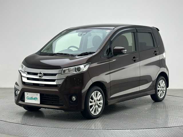 日産 デイズ HWS X Vセレ +SeftyⅡ 兵庫県 2014(平26)年 7.3万km モカブラウンP 純正ナビ/フルセグ CD DVD BT AUX/アラウンドビューモニター/エマージェンシーブレーキ/LEDヘッドライト/フォグライト/ETC/純正14インチアルミホイール/純正フロアマット/自動防眩ミラー/スマートキー/アイドリングストップ/電動格納ミラー/ISOFIX