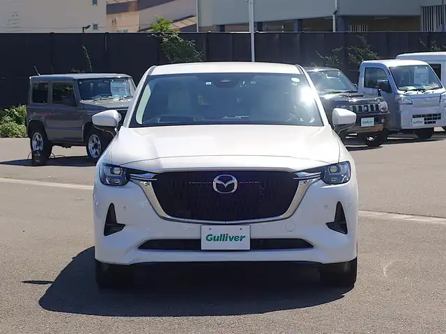 マツダ ＣＸ－６０ XD HV エクスクルーシブモダン 山形県 2023(令5)年 3.8万km ロジウムホワイトプレミアムメタリック 4WD/衝突被害軽減システム/純正SDナビ/　　【BT フルセグ USB】/全周囲カメラ/電動リアゲート/レーダークルーズコントロール/LEDオートライト/レザーシート/パワーシート/シートエアコン/シートヒーター/ドライブレコーダー/コーナーセンサー/アイドリングストップ/ステアリングスイッチ/MTモード付AT/ターボ/電動格納ウィンカーミラー/純正フロアマット積込/スマートキー/ETC