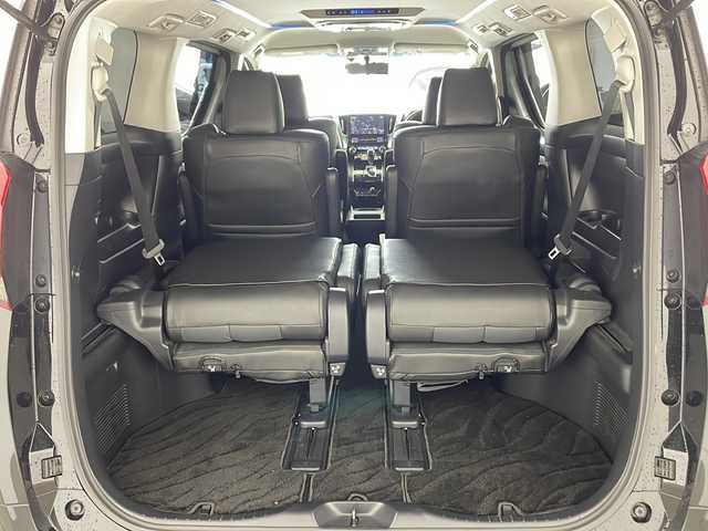 トヨタ アルファード S 兵庫県 2015(平27)年 4.3万km ブラック ワンオーナー/10インチALPINEナビ/TV/CD/DVD/Bluetooth/USB/ALPINE12.8フリップダウンモニター/バックカメラ/社外革調シートカバー/パワーシート/オットマン/3列シート/社外テインダウンサス/両側パワースライドドア/クリアランスソナー/レーンキープアシスト/横滑り防止システム/衝突被害軽減システム/社外イルミネート/カールソンアルミホイール/ドライブレコーダー/ETC