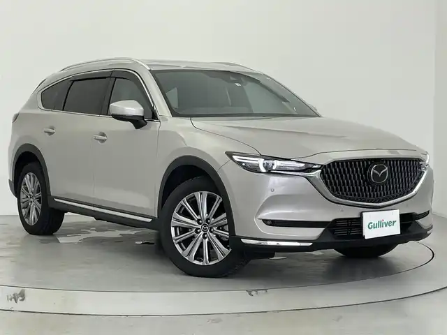 マツダ ＣＸ－８ XD エクスクルーシブモード 宮城県 2022(令4)年 1.3万km プラチナクォーツメタリック BOSE/サンルーフ/電動リアゲート/レザーシート/純正ナビ/フルセグTV/Bluetooth/USB入力端子/全方位カメラ/フロント/サイド/バックカメラ/レーダークルーズコントロール/ETC/前後ドライブレコーダー/パワーシート/シートメモリー/シートヒーター/ステアリングヒーター/ブラインドスポットモニター/プッシュスタート/スマートキー/スペアキー/オートライト/オートマチックハイビーム/自動防眩ミラー/ドアバイザー/純正フロアマット/純正19インチアルミホイール