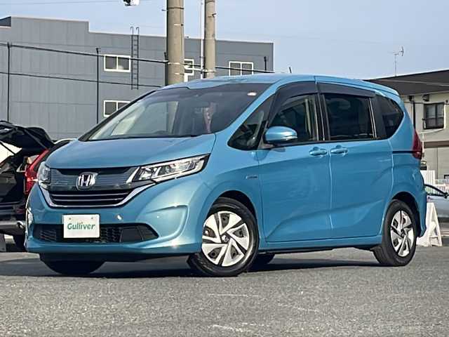 ホンダ フリード＋ ハイブリット G 愛知県 2017(平29)年 7.5万km ブルーホライゾンM /禁煙/スローパー車//ディーラー整備記録簿H29.30.31.R2.4.5.6.7//純正9インチナビ/フルセグ/CD/DVD/SD/MSV/BT//AppleCarPlay/AndroidAuto//バックカメラ/純正前後ドラレコ/ビルトインETC//両側パワースライドドア//ステアリングスイッチ//リアロールサンシェード//ACC/LKAS/CMBS/RSA/先行車発信告知/路外逸脱抑制//プッシュスタート/スマートキー//純正フロアマット/純正ドアバイザー//新車時保証書//取扱説明書//スペアスマートキー有