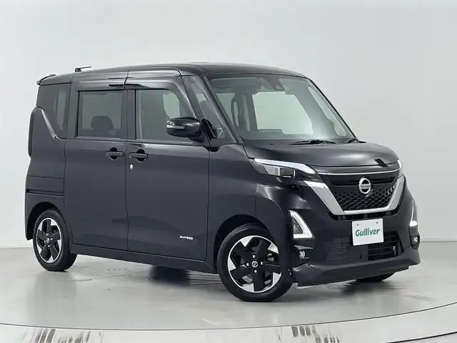 日産 ルークス HWS X プロパイロットED 埼玉県 2020(令2)年 2.3万km ブラック 純正ナビ（BT/AM/FM）/フルセグTV/プロパイロット/アラウンドビューモニター/レーダークルーズコントロール/レーンキープアシスト/横滑り防止装置/盗難防止装置/オートライト/LEDヘッドライト/サーキュレーター/両側パワースライドドア/ドライブレコーダー/ETC/プッシュスタート/スマートキー