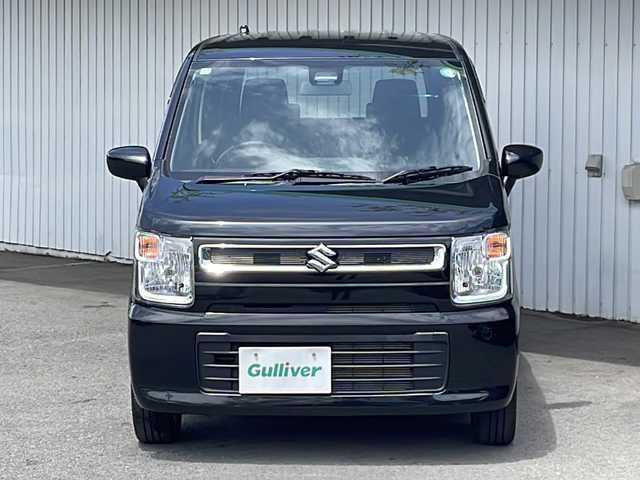 スズキ ワゴンＲ HYBRID FX 長野県 2021(令3)年 0.9万km ブルーイッシュブラックパール3 ワンオーナー/デュアルセンサーブレーキ/純正８インチメモリナビフルセグTV/コーナーセンサー/ホイール付き冬タイヤ４本積込/保証書/スペアキー