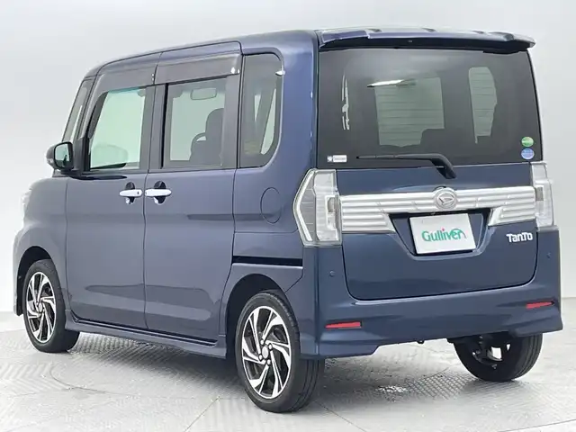 ダイハツ タント カスタムRSトップED VS SAⅢ 新潟県 2019(平31)年 5.4万km レーザーブルークリスタルシャイン ワンオーナー/純正ナビ/TV視聴不可/NSZN-W69D/　CD/DVD/SD/Bluetooth/アラウンドビューカメラ/両側パワースライドドア/運転席シートヒーター/スマートキー×２/ETC/LEDヘッドライト/オートライト/フォグランプ/オートハイビーム/衝突被害軽減ブレーキ/社外アルミ付きスタッドレス/　（積み込み８mm）