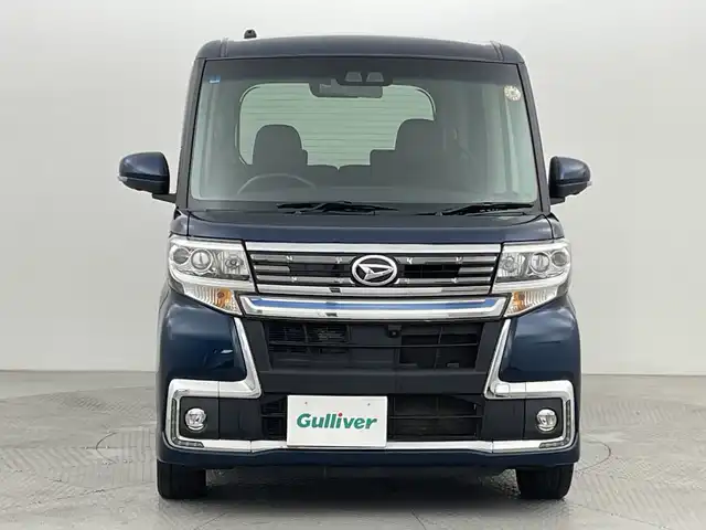 ダイハツ タント カスタムRSトップED VS SAⅢ 新潟県 2019(平31)年 5.4万km レーザーブルークリスタルシャイン ワンオーナー/純正ナビ/TV視聴不可/NSZN-W69D/　CD/DVD/SD/Bluetooth/アラウンドビューカメラ/両側パワースライドドア/運転席シートヒーター/スマートキー×２/ETC/LEDヘッドライト/オートライト/フォグランプ/オートハイビーム/衝突被害軽減ブレーキ/社外アルミ付きスタッドレス/　（積み込み８mm）