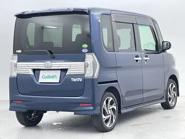 ダイハツ タント カスタムRSトップED VS SAⅢ 新潟県 2019(平31)年 5.4万km レーザーブルークリスタルシャイン ワンオーナー/純正ナビ/TV視聴不可/NSZN-W69D/　CD/DVD/SD/Bluetooth/アラウンドビューカメラ/両側パワースライドドア/運転席シートヒーター/スマートキー×２/ETC/LEDヘッドライト/オートライト/フォグランプ/オートハイビーム/衝突被害軽減ブレーキ/社外アルミ付きスタッドレス/　（積み込み８mm）