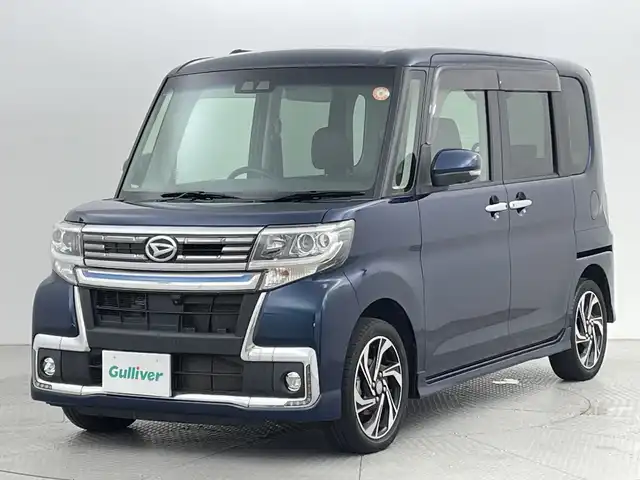ダイハツ タント カスタムRSトップED VS SAⅢ 新潟県 2019(平31)年 5.4万km レーザーブルークリスタルシャイン ワンオーナー/純正ナビ/TV視聴不可/NSZN-W69D/　CD/DVD/SD/Bluetooth/アラウンドビューカメラ/両側パワースライドドア/運転席シートヒーター/スマートキー×２/ETC/LEDヘッドライト/オートライト/フォグランプ/オートハイビーム/衝突被害軽減ブレーキ/社外アルミ付きスタッドレス/　（積み込み８mm）