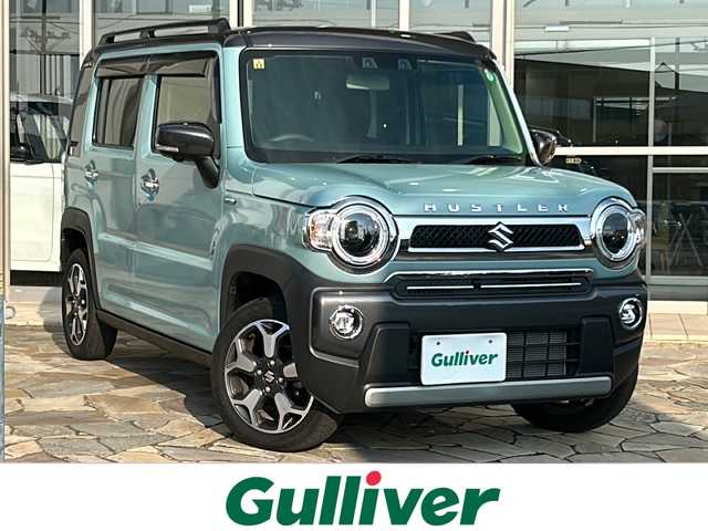 スズキ ハスラー Jスタイル Ⅱ 静岡県 2023(令5)年 1.4万km オフブルーメタリック/ガンメタリック2トーンルーフ 安全装備/・デュアルカメラブレーキサポート/・レーンキープアシスト/・コーナーセンサー/純正ナビ/・ラジオ/・DVD/CD/USB/Bluetooth/ipod/主要装備/・全方位カメラ　/・レーダークルーズコントロール　/・ドライブレコーダー　/・シートヒーター　/・ステアリングリモコン　/・ＥＴＣ　/・アイドリングストップ　/・オートライト　/・スマートキー　/・純正フロアマット/・純正アルミホイール/・プッシュスタート/・スマートキー/・LEDヘッドライト