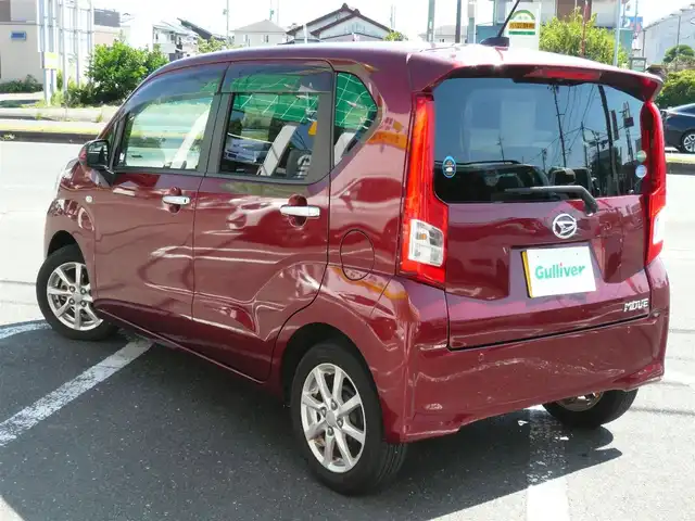 ダイハツ ムーヴ X SAⅡ 静岡県 2016(平28)年 2.7万km ファイアークォーツレッドM ワンオーナー/禁煙車/走行距離2万キロ台/純正CDオーディオ/スマートアシスト2/・衝突回避ブレーキ/・衝突警報器/・先行車発進お知らせ/・車線逸脱警報/・誤発進抑制制御/プッシュスタート・スマートキー/後方コーナーセンサー/アイドリングストップ/ETC/オートエアコン/純正フロアマット・バイザー/保証書・取扱説明書