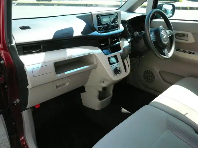 ダイハツ ムーヴ X SAⅡ 静岡県 2016(平28)年 2.7万km ファイアークォーツレッドM ワンオーナー/禁煙車/走行距離2万キロ台/純正CDオーディオ/スマートアシスト2/・衝突回避ブレーキ/・衝突警報器/・先行車発進お知らせ/・車線逸脱警報/・誤発進抑制制御/プッシュスタート・スマートキー/後方コーナーセンサー/アイドリングストップ/ETC/オートエアコン/純正フロアマット・バイザー/保証書・取扱説明書
