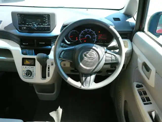 ダイハツ ムーヴ X SAⅡ 静岡県 2016(平28)年 2.7万km ファイアークォーツレッドM ワンオーナー/禁煙車/走行距離2万キロ台/純正CDオーディオ/スマートアシスト2/・衝突回避ブレーキ/・衝突警報器/・先行車発進お知らせ/・車線逸脱警報/・誤発進抑制制御/プッシュスタート・スマートキー/後方コーナーセンサー/アイドリングストップ/ETC/オートエアコン/純正フロアマット・バイザー/保証書・取扱説明書