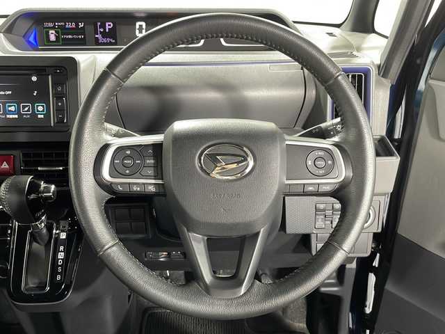 ダイハツ タント カスタム RS 広島県 2019(令1)年 3.1万km ブラックマイカメタリック/レーザーブルークリスタルシャイン 2トーン 純正ディスプレイオーディオ/両側パワースライドドア/レーダークルーズコントロール/ＥＴＣ/ターボ/オートマチックハイビーム/衝突軽減/レーンキープアシスト/ＬＥＤ/踏み間違い防止/コーナーセンサー/純正15インチアルミホイール(165/55/R15)/エアバッグ(運転席/助手席/サイド/カーテン)