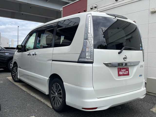 日産 セレナ ハイウェイスター Sハイブリッド 福岡県 2014(平26)年 9万km ブリリアントホワイトパール オートスライドドア/バックモニター/LED/エマブレ/後席フリップダウンモニター