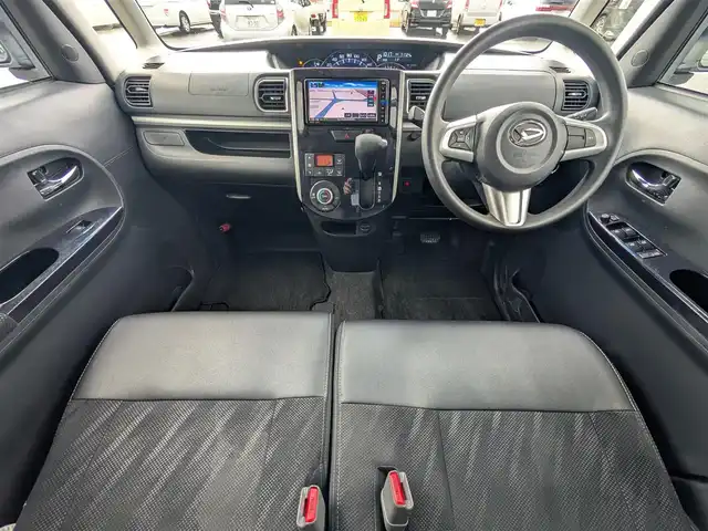 ダイハツ タント カスタムX トップED LTD SAⅢ 福井県 2018(平30)年 7.2万km パールホワイトⅢ 純正8インチメモリナビ/AM/FM/フルセグ/BT/CD/DVD/USB/iPod/全方位カメラ/両側パワースライドドア/衝突被害軽減システム/アイドリングストップ/横滑り防止装置/盗難防止装置/前方ドライブレコーダー/ETC/運転席シートヒーター/純正フロアマット/ダブル＋サイドエアバッグ/純正14インチAW/LEDヘッドライト/Fフォグ/オートマチックハイビーム/スマートキー