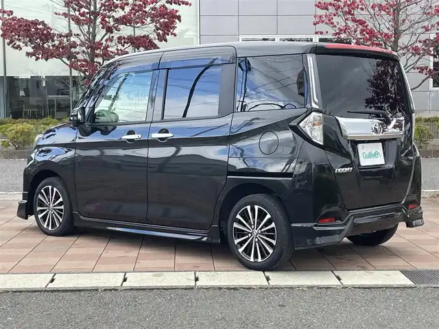 トヨタ ルーミー カスタムG－T 福島県 2024(令6)年 1.9万km ブラックマイカメタリック モデリスタエアロ/アルパインナビ/(CD/DVD/BT/SD/AppleCarPlay)/フルセグTV/両側パワースライドドア/パノラミックビューモニター/前席シートヒーター/LEDオートライト/フォグランプ/レーダークルーズコントロール/衝突被害軽減システム/車線逸脱警報/プッシュスタート/アイドリングストップ/純正ドアバイザー/純正フロアマット