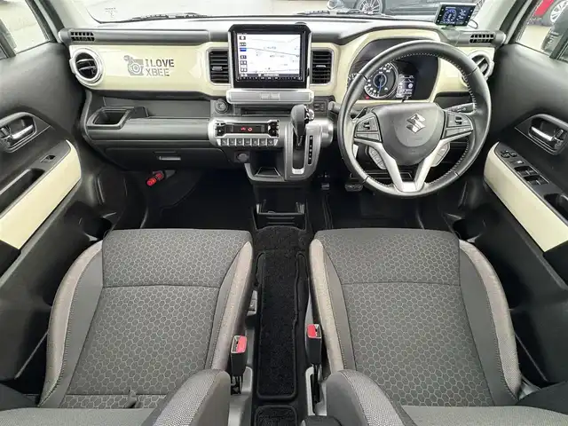 スズキ クロスビー HYBRID MZ 大分県 2021(令3)年 7.7万km ピュアホワイトパール/ブラック2トーンルーフ ・純正ナビ(CD/DVD/BT/SD/USB)/・全方位カメラ/・フルセグテレビ/・衝突軽減ブレーキ/・前後ドライブレコーダー/・ETC/・前席シートヒーター/・コーナーセンサー/・ステアリングリモコン/・クルーズコントロール/・パドルシフト/・純正アルミホイール/・スマートキー/・プッシュスタートボタン